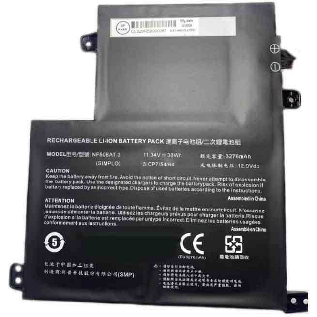 Batería para X270BAT-8-99-(4ICP7/60/clevo-NF50BAT-3